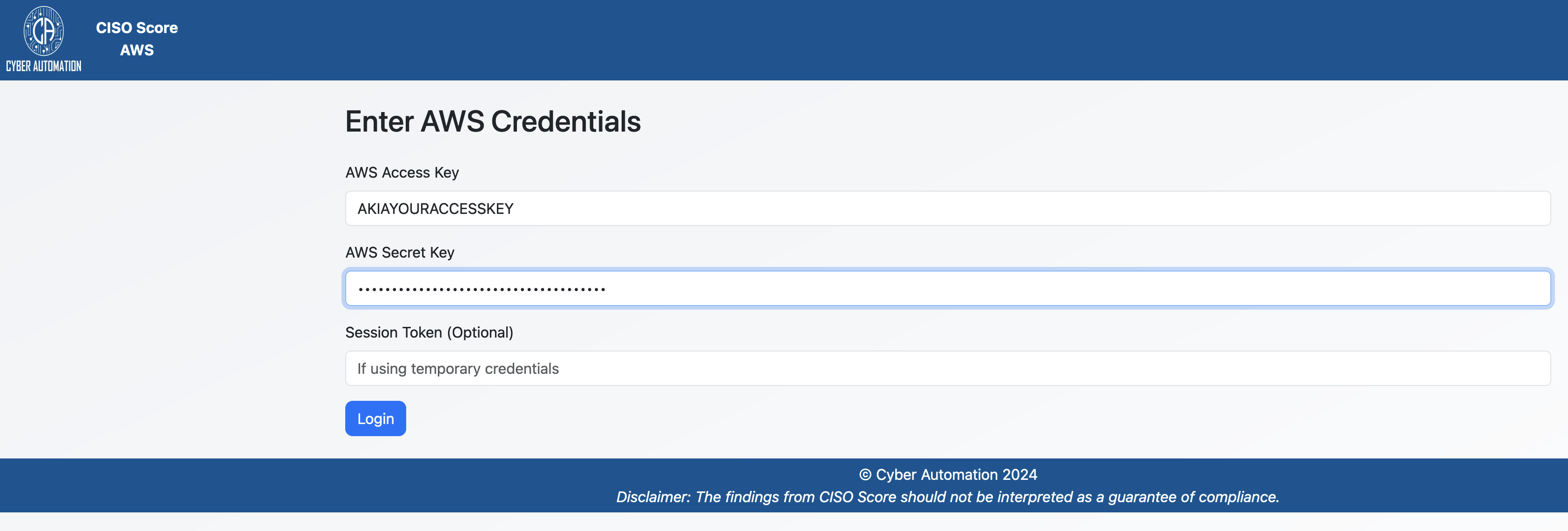CISO AWS - Authentication