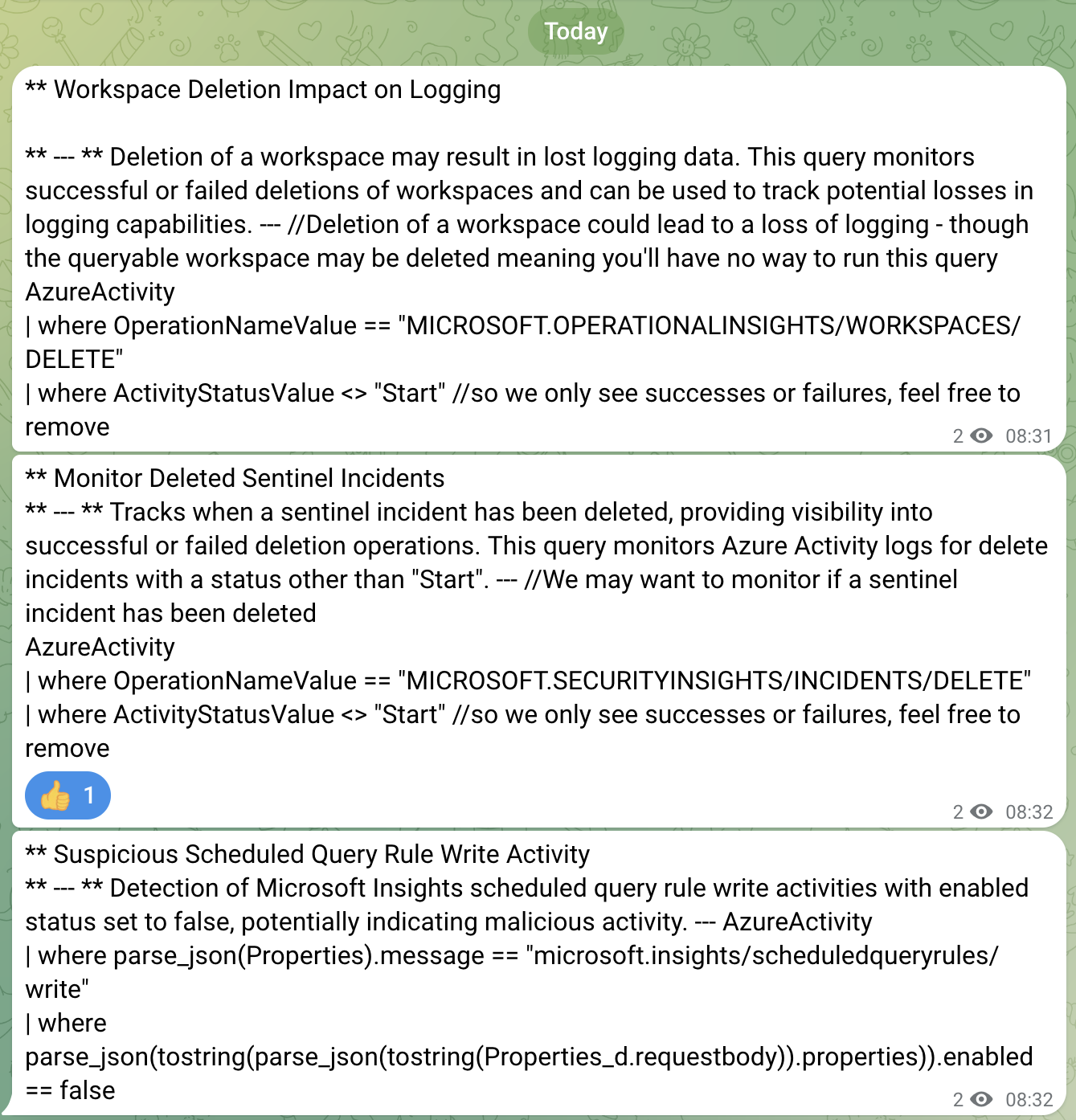 Daily Detections Example 2