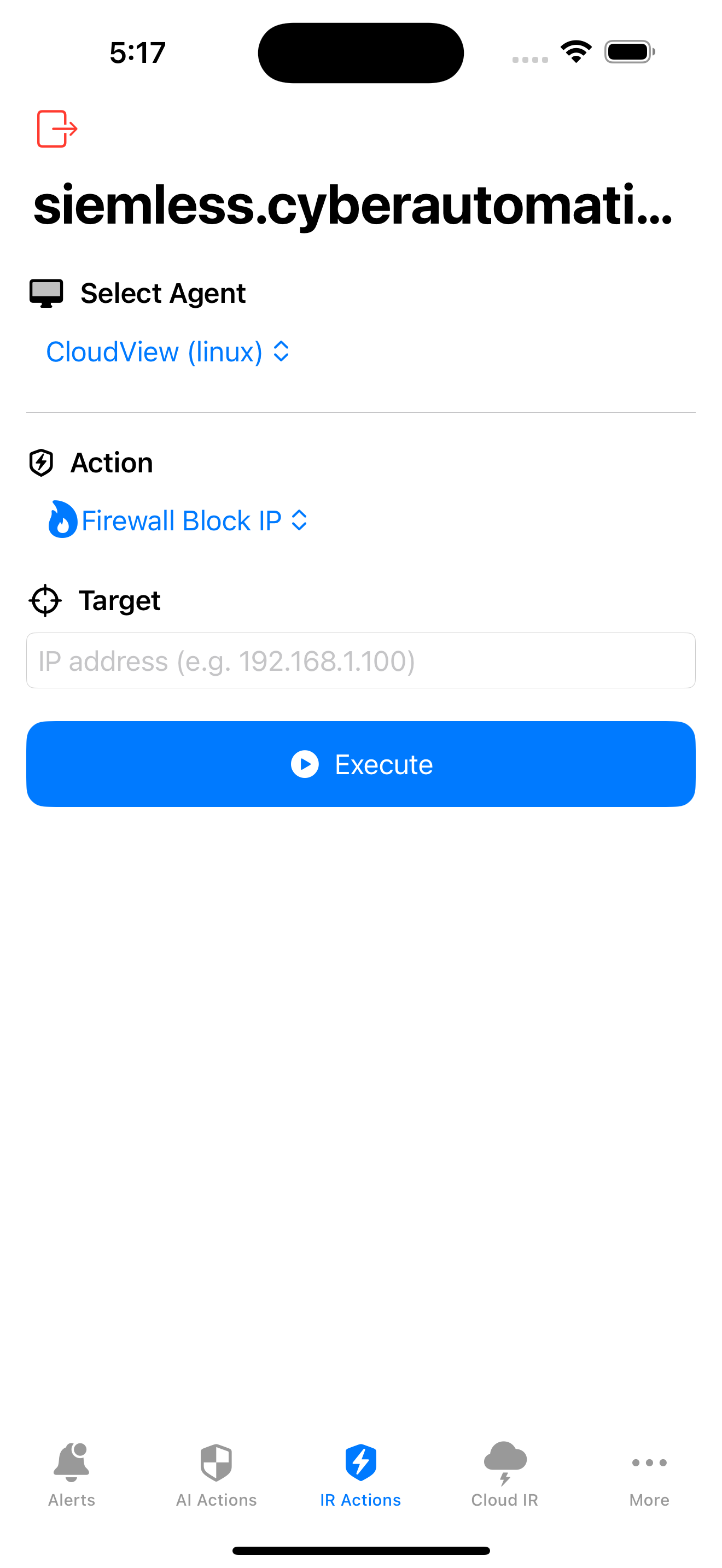 IR Actions